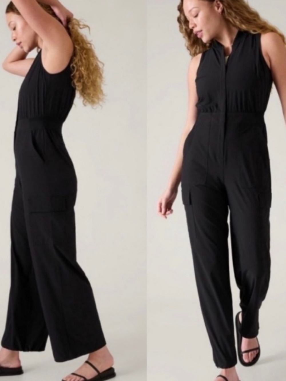 Athleta Brooklyn jumpsuit black size 8